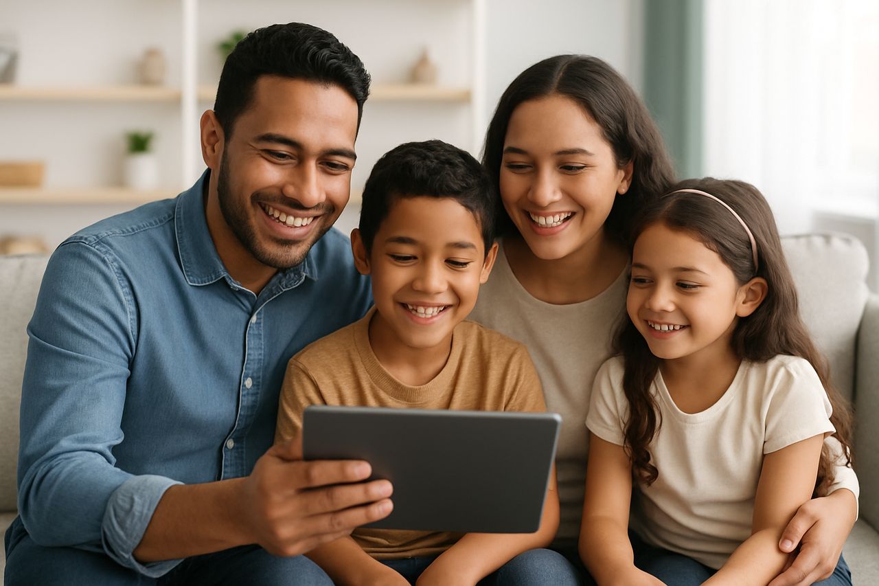 Familia hondureña protegida por Family Care
